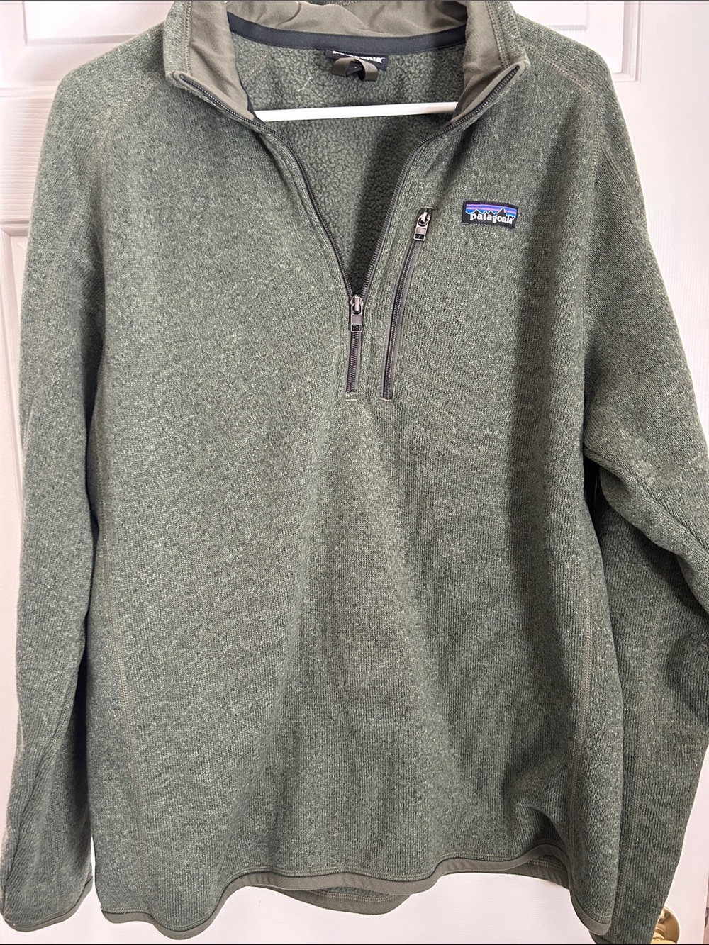 Patagonia Men’s Better Sweater River Rock Green 1/4-Zip Fleece Pullover
